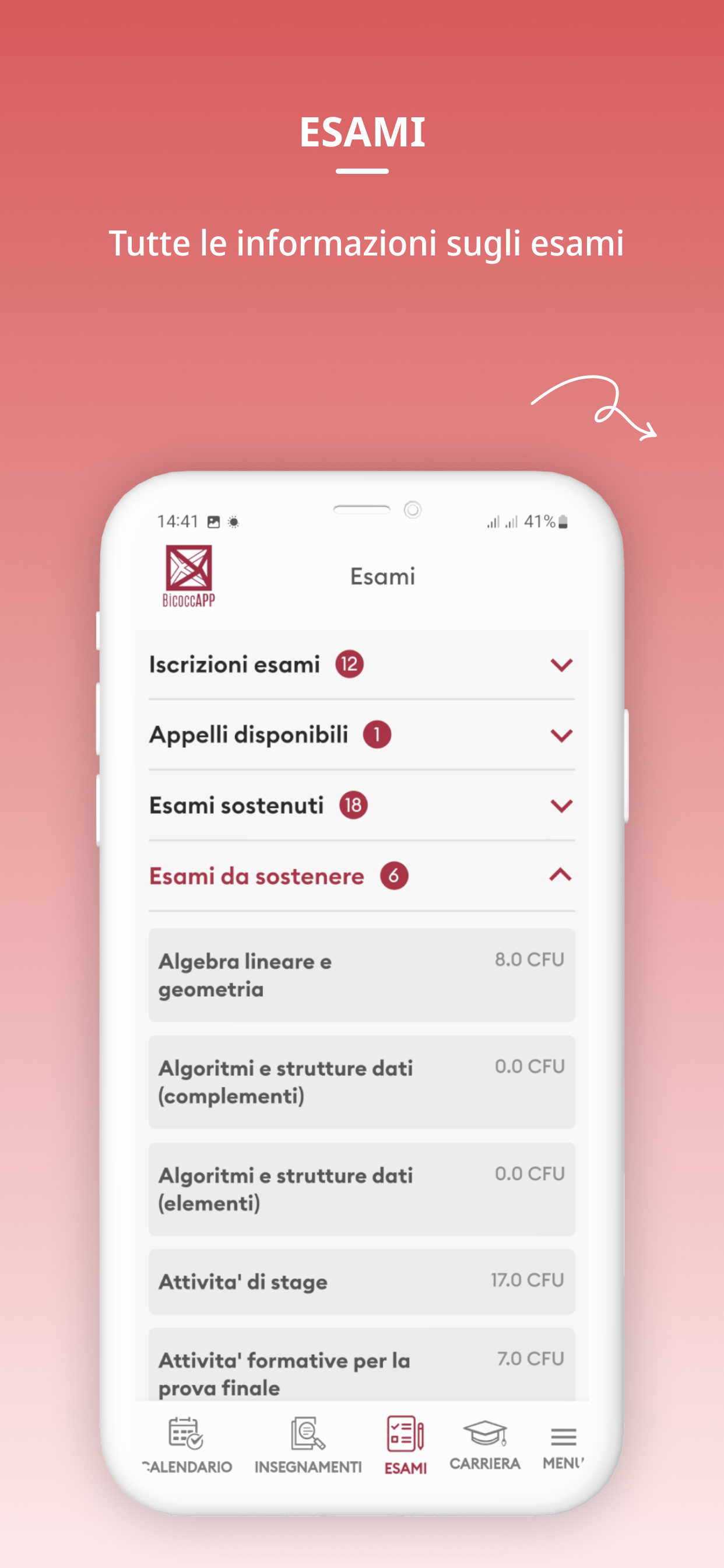 exams section